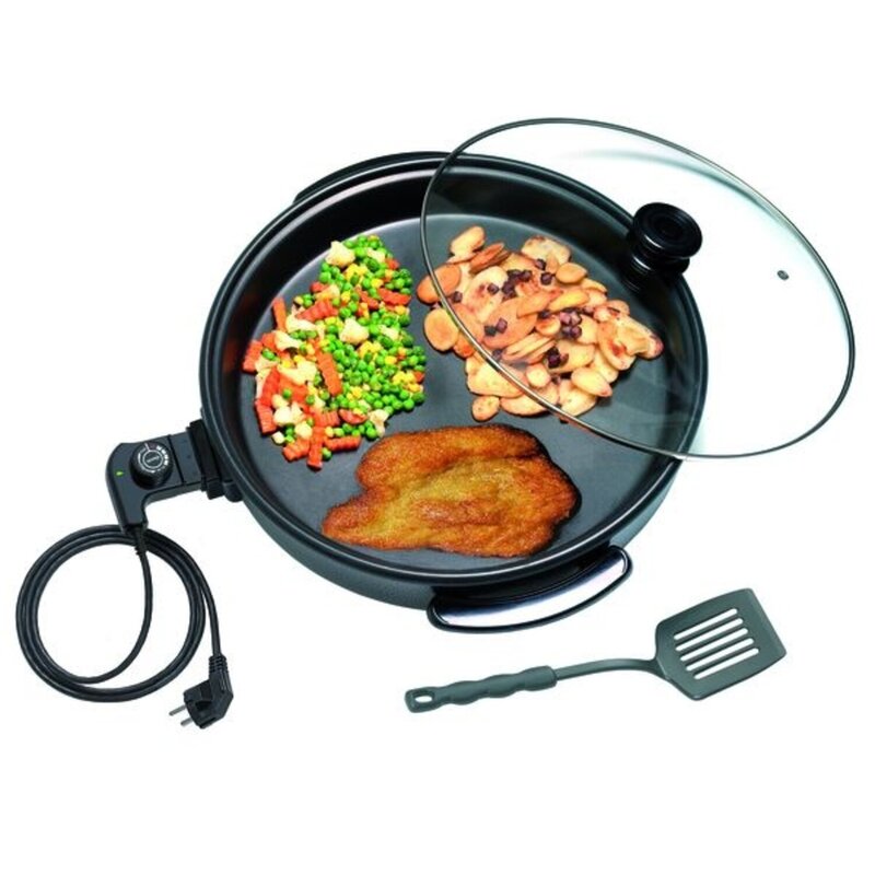 Multipan | Zwart | Rond | 4L | 1.5kw | 510x495x165(h)mm