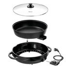 Multibraadpan | Zwart | Aluminium/kunststof | 7L | Antiaanbaklaag | Uitneembare Pan (ø360mm) | 1.75kw (230v) | 500x470x190(h)mm