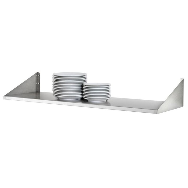 Wandschap Rvs | 800x200x200(h)mm