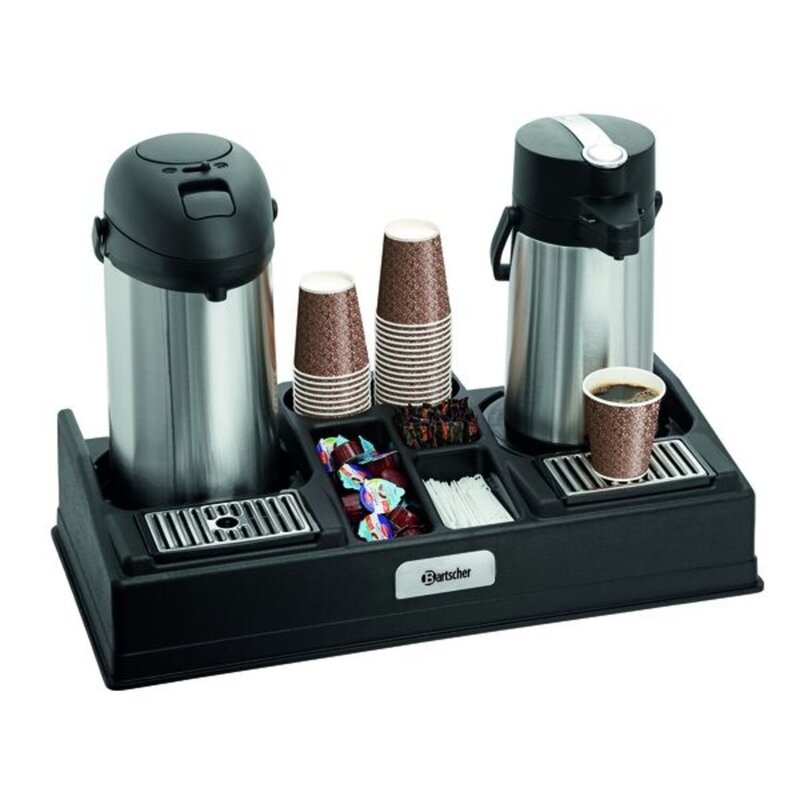 Koffiestation Kunststof 2190 | 5 Vakken | 660x340x145(h)mm