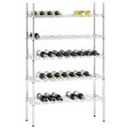 Wijnrek | Staal | 5 Niveaus (130x 75cl) | Verstelbaar | Zelfmontage | 910x355x1405(h)mm
