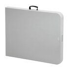 Inklapbare Buffettafel | Kunststof/staal | Wit Blad | Grijs Frame | In-/outdoor | 1830x760x740(h)mm