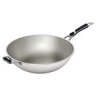 Wokpan | Rvs | Div. Warmtebronnen | Ronde Bodem | Incl. Deksel | ø360x110(h)mm