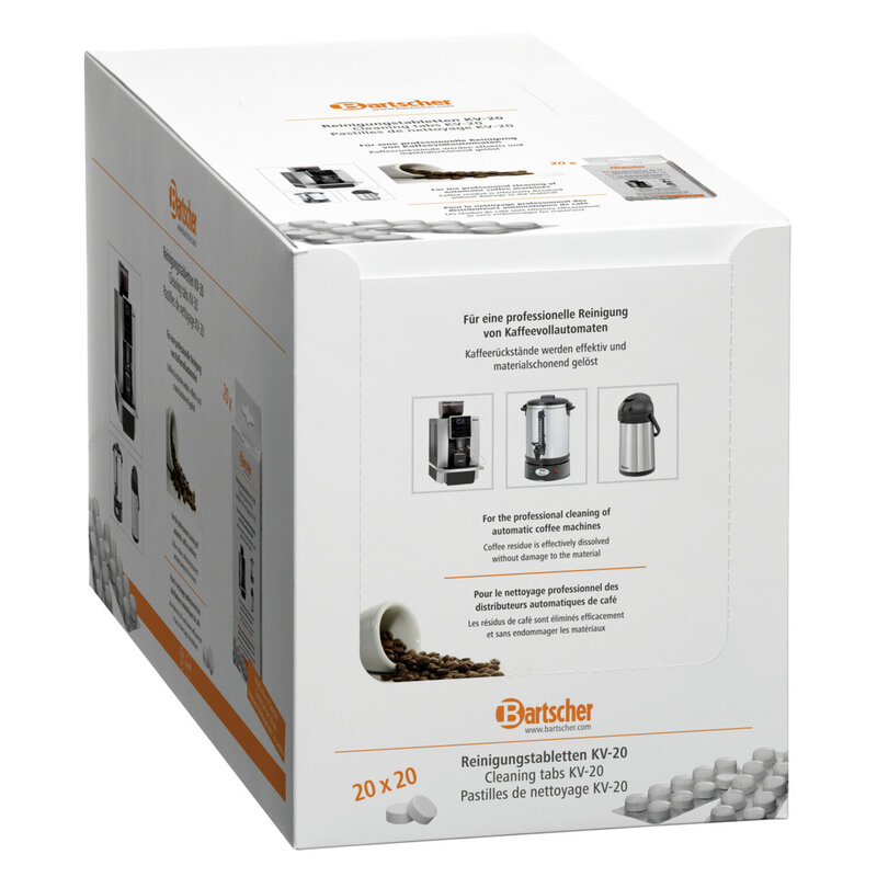 Reinigingstabletten Kv-20 | Koffieapparaten | 20x 10 Tabletten