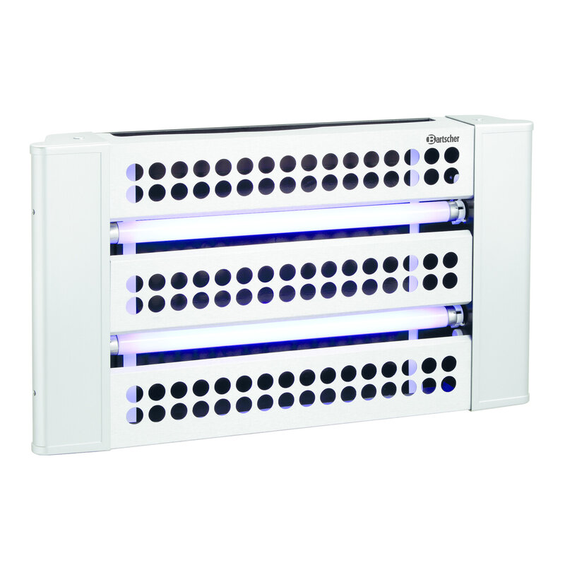 Insectenverdelger | Staalgrijs | If-100 | 2x 15w Uv-a TL Buizen | 230v | 620x90x355(h)mm