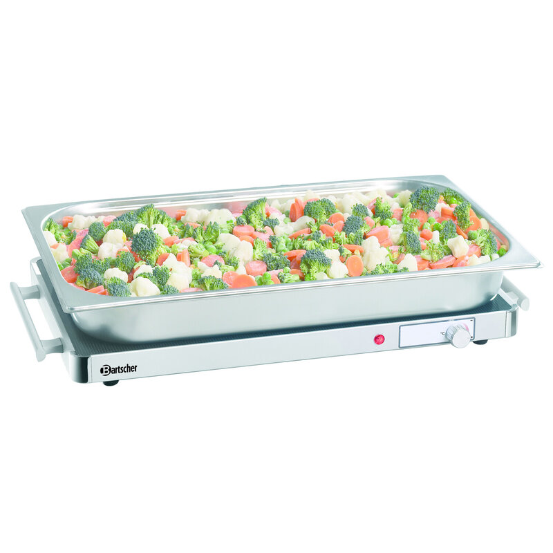 Warmhoudplaat | Aluminium/glas | Wp150 | 230v | 1/1 GN | 570x335x40(h)mm