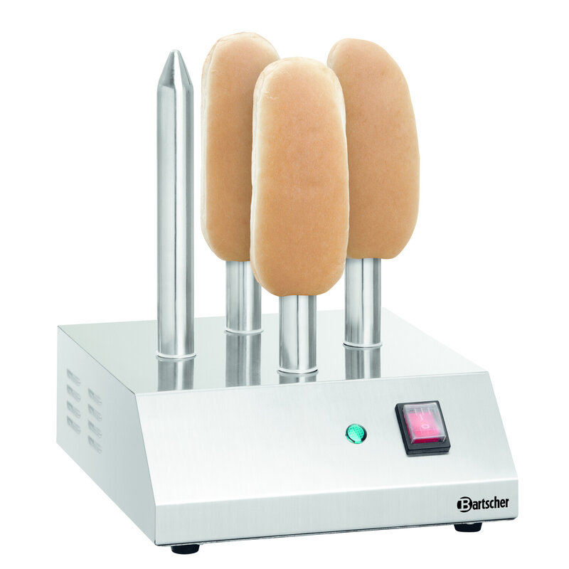 Hotdogspiestoaster T4 | Elektrisch | 230v | Cap. 4 Stuks | 240x280x310(h)mm