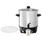 Verwarmde Drankendispenser | Rvs/zwart | 25.4l | 30°c/100°c | 2kw (230v) | Enkelwandig | 380x420x475(h)mm