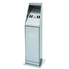Staande Asbak Rvs Zilver5,5l  | 240x240x870(h)mm