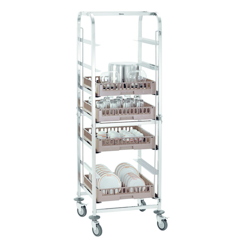 Spoelkorfwagen Rvs Asp700 | Vermogen 100 Kg | 565x555x1750(h)mm