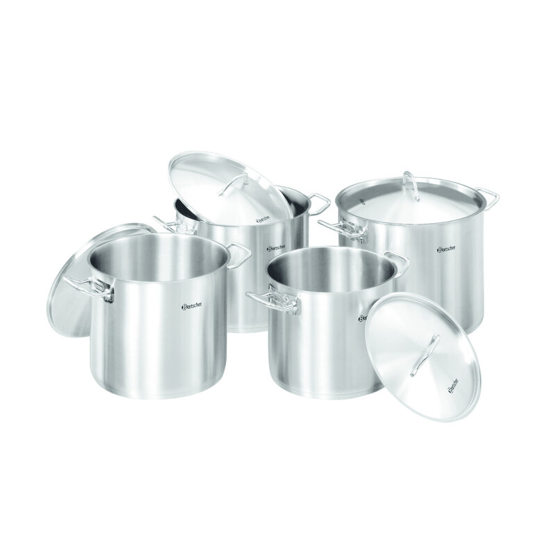 Pannenset Met Deksel T4 | 8/9/13/15 Liter | 360x315x425(h)mm