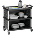 Serveerwagen | Kunststof | 3 Niveaus (785x485) | Wielen (geremd) | 1000x495x920(h)mm