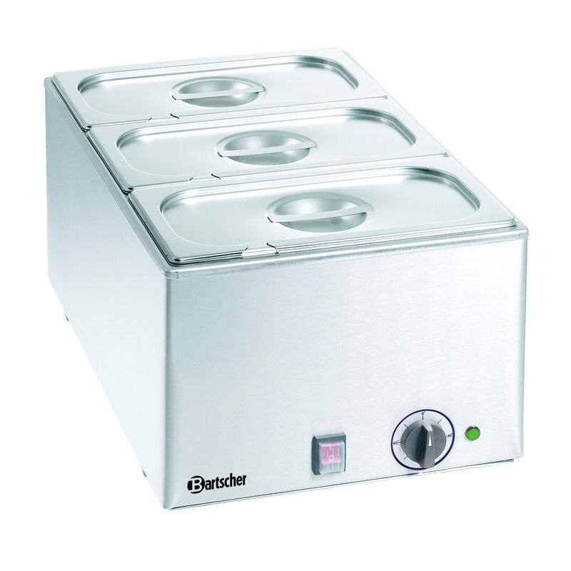 Bain Marie Elektrisch | 1.2kw | 3x 1/3 GN | 338x540x248(h)mm