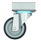Zwenkwielen Set Kunststof/rubber | 4 Stuks - 2 Met Rem | 85x170x121(h)mm