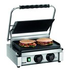 Contact/paninigrill Mdi 1gr | Geribbeld/glad | 2.2kw | Grillplaten Gietijzer/geëmailleerd | 410x400x200(h)mm