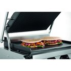 Contact/paninigrill Mdi 1gr | Geribbeld/glad | 2.2kw | Grillplaten Gietijzer/geëmailleerd | 410x400x200(h)mm