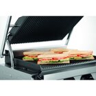 Contact/paninigrill Mdi 1R | Geribbeld | 2.2kw | Grillplaten Gietijzer/geëmailleerd | 410x400x200(h)mm
