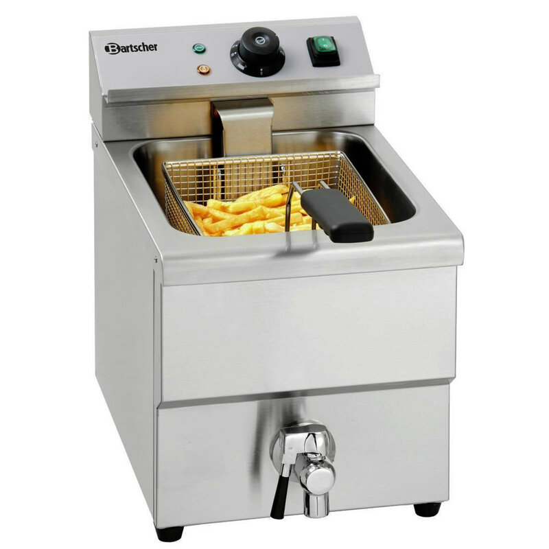 Friteuse | Imbiss I | Elektrisch | 8L | 50°c/190°c | 3.25kw (230v) | Aftapkraan | 290x630x410(h)mm