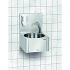 Wasbak Wandmontage Rvs | Knie Bediening En Geïntegreerde Zeepdispenser | 400x404x577(h)mm