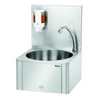 Wasbak Wandmontage Rvs | Knie Bediening En Geïntegreerde Zeepdispenser | 400x404x577(h)mm