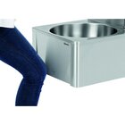 Wasbak Wandmontage Rvs | Knie Bediening En Geïntegreerde Zeepdispenser | 400x404x577(h)mm