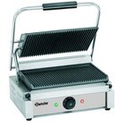 Contact/paninigrill 1R | Geribbeld | 2.2kw | Grillplaten Gietijzer/geëmailleerd | 410x400x200(h)mm