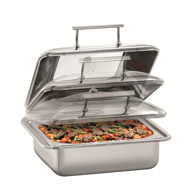 Chafing Dish Flexible 5,2l | 2/3 GN | Verhitting Door Vlakke Inductie Of Glas Keramische Ingebouwde Kookplaat  | 405x425x205(h)mm