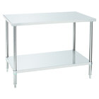 Werktafel Rvs Met Bodemschap Zelfmontage | 700 Mm Diep | 900 Mm Hoog