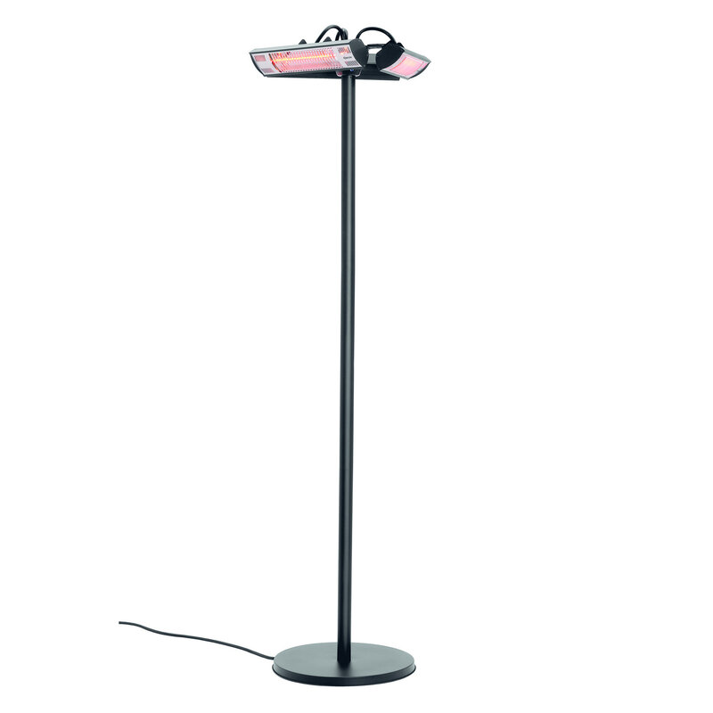 Terras-verwarmer | Aluminium/staal | St3000 3-e360 | 3kw | Uitgang Sokkel | Lengte 1850mm | 600x600x2120(h)mm