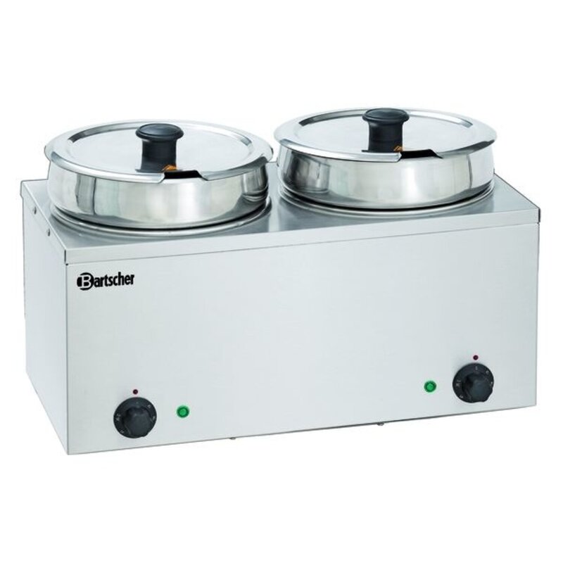 Bain Marie | Hotpot | Rvs | 2x 6.5l | 230v | 505x280x320(h)mm