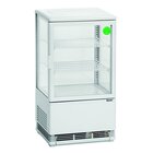 Koelvitrine | 58l | Wit | +2°c/+12°c | 3 Niveaus | 435x385x805(h)mm