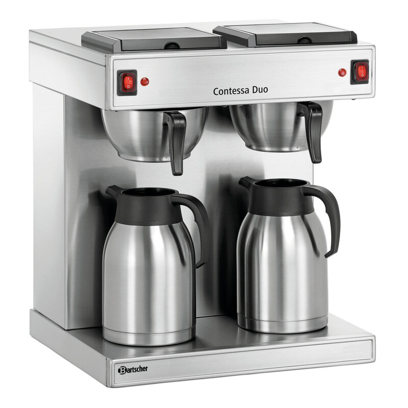 Koffiemachine Contessa Duo | 2x 2L | 2x 1.4kw | 430x400x520(h)mm