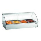 Warmhoudvitrine | Rvs/glas | R4 46l | 4x 1/3 GN | 230v | Achter Schuifdeuren | 775x420x335(h)mm