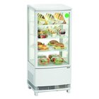 Koelvitrine | 86l | Wit | +2°c/+12°c | 4 Schappen | 425x435x980(h)mm