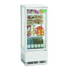 Koelvitrine | 98l | Wit | +2°c/+12°c | 5 Schappen | 435x385x1105(h)mm
