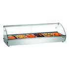 Warmhoudvitrine | Rvs/glas | R6 68l | 6x 1/3 GN | 230v | Achter Schuifdeuren | 1135x420x335(h)mm