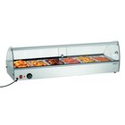 Warmhoudvitrine | Rvs/glas | R6 68l | 6x 1/3 GN | 230v | Achter Schuifdeuren | 1135x420x335(h)mm