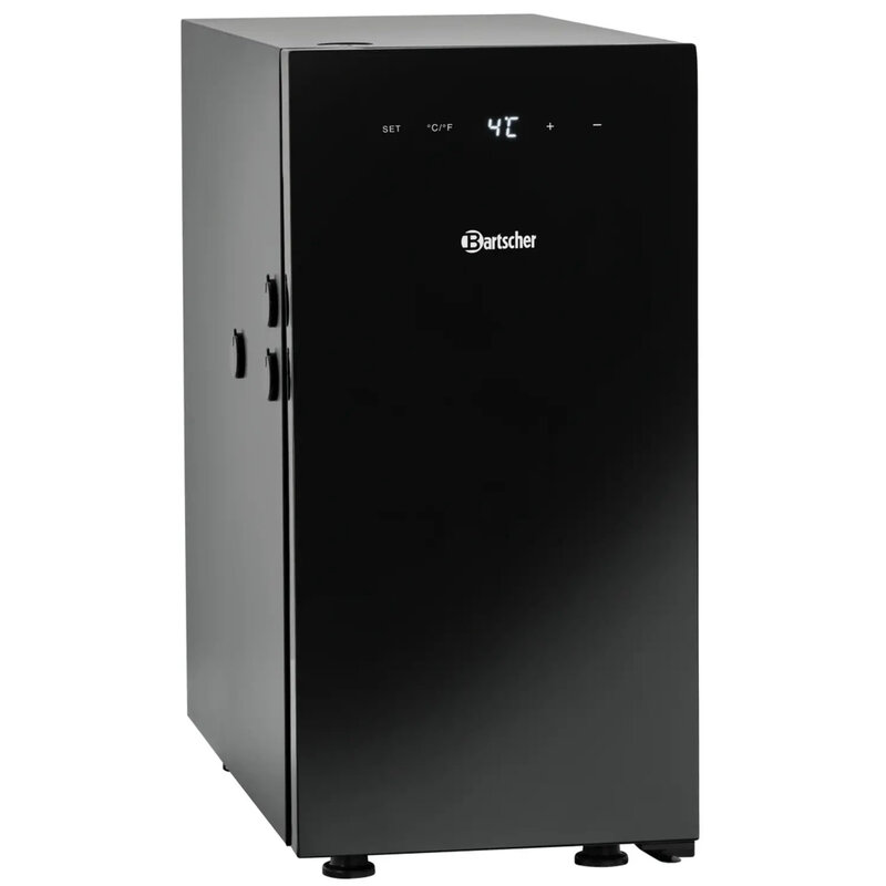 Melkkoeler | Kv-serie | 9L | Zwart | 0°c/+8°c | Geforceerd | 225x450x455(h)mm