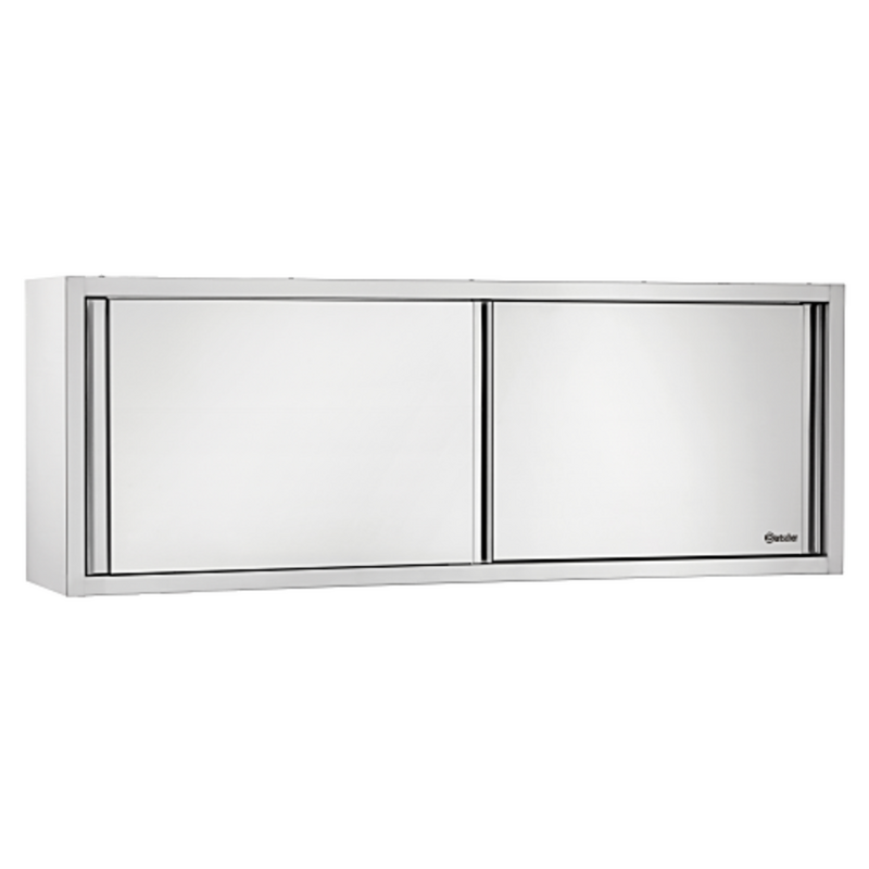 Rvs Wandkast Met Schuifdeuren | 1 Verstelbare Tussenschap | 1400x400x660(h)mm