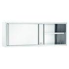 Rvs Wandkast Met Schuifdeuren | 1 Verstelbare Tussenschap | 1600x400x660(h)mm