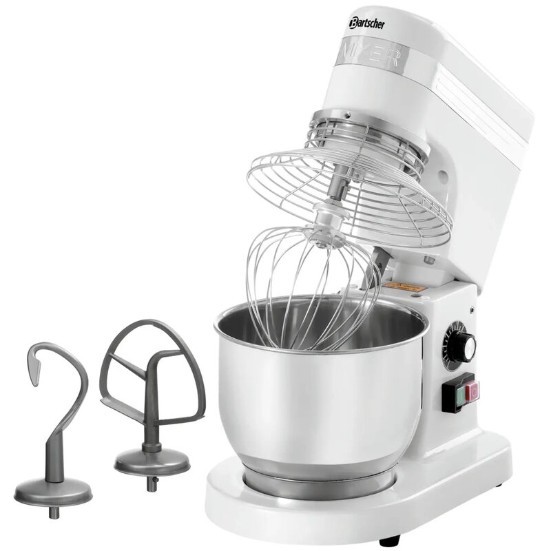 Planeetmenger | 0.75kg/5l | Instelbare Snelheid | Kantelbare Kop | Verwijderbare Kom | 0.25kw (230v) | 230x260x415(h)mm