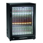 Barkoelkast | Zwart | 124l | 1 Zelfsluitende Deur | 230v | 600x500x850(h)mm
