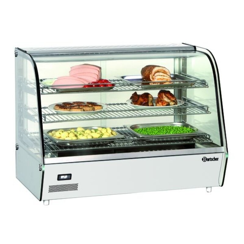 Warmhoudvitrine | Deli Plus II | 160l | 1.5kw | Schuifdeuren Achterkant | 870x585x685(h)mm