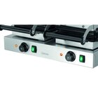 Wafelijzer | 2bw160-101 | Dubbel | 4.4kw | Wafelgrootte 160x100x32(h)mm | 600x470x250(h)mm