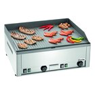 Bakplaat/grillplaat Gdp 65e-gr | Bakplaat 1/2 Glad 1/2 Geribbeld (b)650x(d)480mm | 6kw | 660x580x310(h)mm