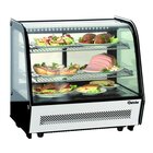 Koelvitrine | 120l | Zwart/rvs | +2°c/+12°c | 3 Schappen | 710x575x685(h)mm