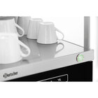 Melkkoeler + Kopjesverwarmer | Rvs/zwart | 12l (+1°c/+6°c) | 30 Kopjes (30°c/60°c) | 0.23kw (230v) | 305x485x537(h)mm
