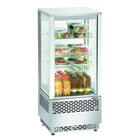 Koelvitrine | 78l | Grijs | +2°c/+12°c | 4 Schappen | 430x390x986(h)mm