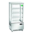 Koelvitrine | 78l | Grijs | +2°c/+12°c | 4 Schappen | 430x390x986(h)mm