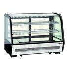 Koelvitrine | 160l | Zwart/rvs | +2°c/+12°c | 3 Schappen | 885x580x690(h)mm